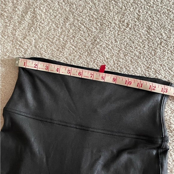 Spanx Faux Leather Leggings L style 2437 stretch casual moto vegan - Picture 10 of 11